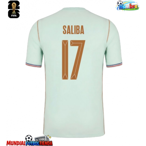 Camiseta Francia William Saliba #17 Segunda Equipación Replica Mundial 2026 mangas cortas